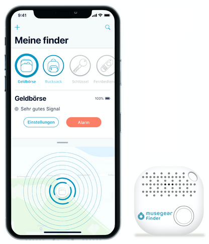 musegear finder 2 mit Lederanhänger (schwarz)-2